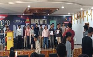 Mr J Sampreeth and team Secured Second Prize and won cash prize 8,000 in Hackwith Nellore Conducted by Audisankara