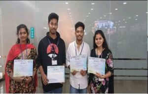 Mr Hari Kiran and Team from III CSE Secured Second Prize and won cash prize 1500  in VISTA, Visakhapatnam Conducted by Vignan Institute