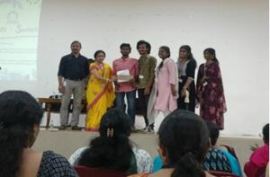 Mr M.Venkata Sameerand Team from II CSE Secured Second Prize and won cash prize 1500  in Tech Vison, Visakhapatnam