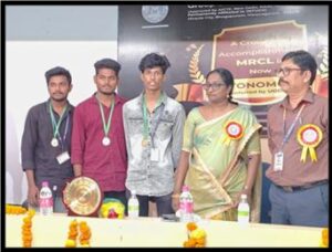 Mr.Mohan and team of 3rd year CSE secured first prize in reverse coding competition conducted by Miracle College of engineering